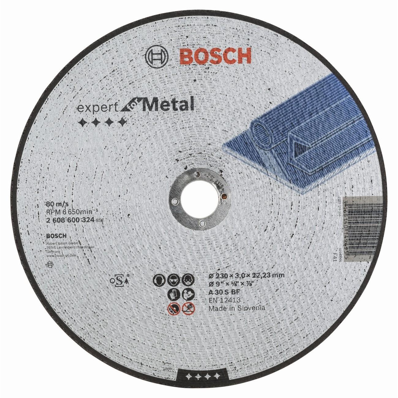 BOSCH Professional A 30 S BF Диск за рязане на метал 230 мм 3 мм (2608600324)