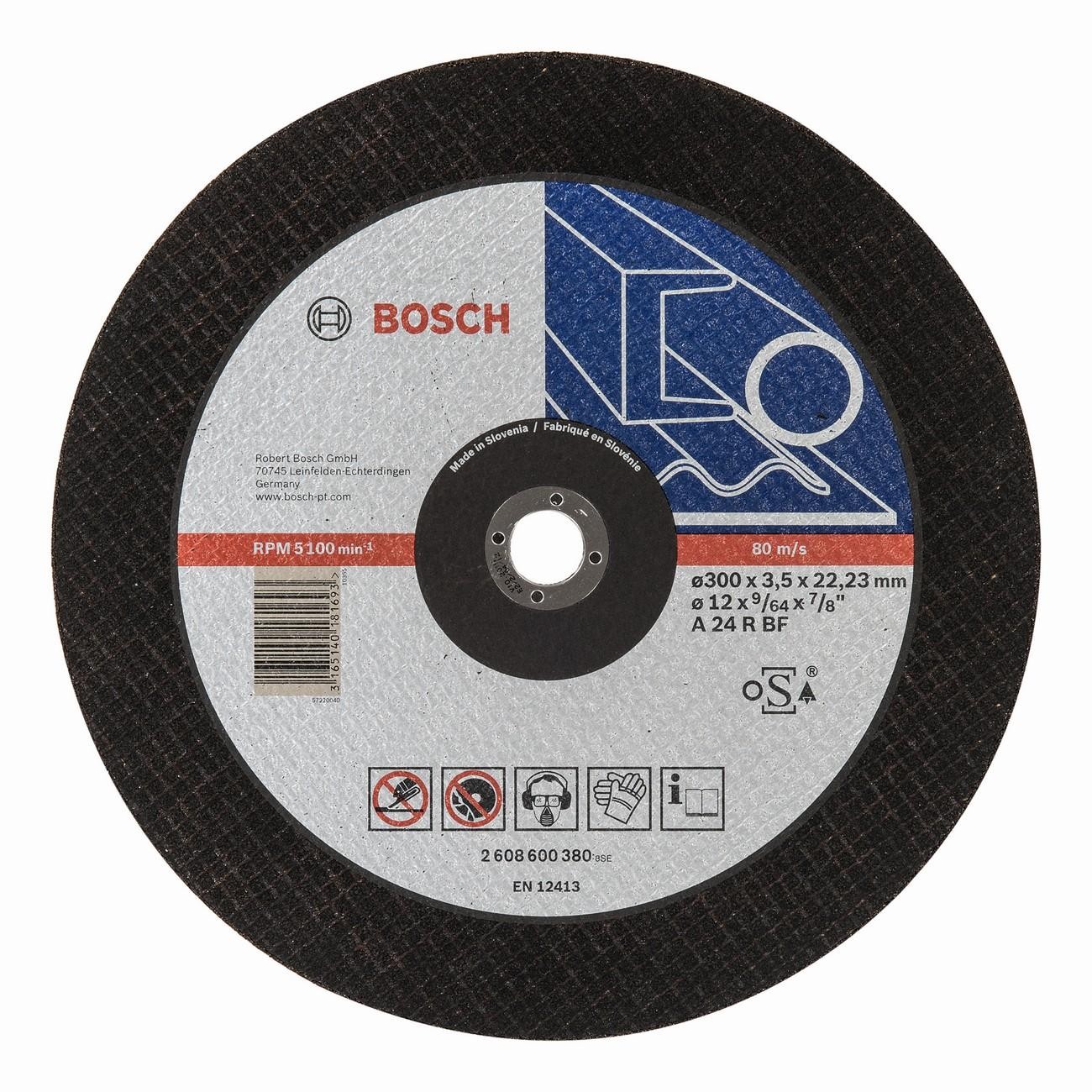 BOSCH Professional A 24 R BF Диск за рязане на метал 300 мм 3.5 мм (2608600380)