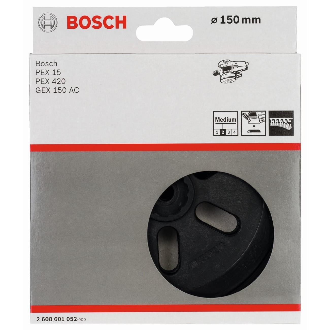 BOSCH Professional Шлифовъчен диск средно твърд 150 мм (2608601052)