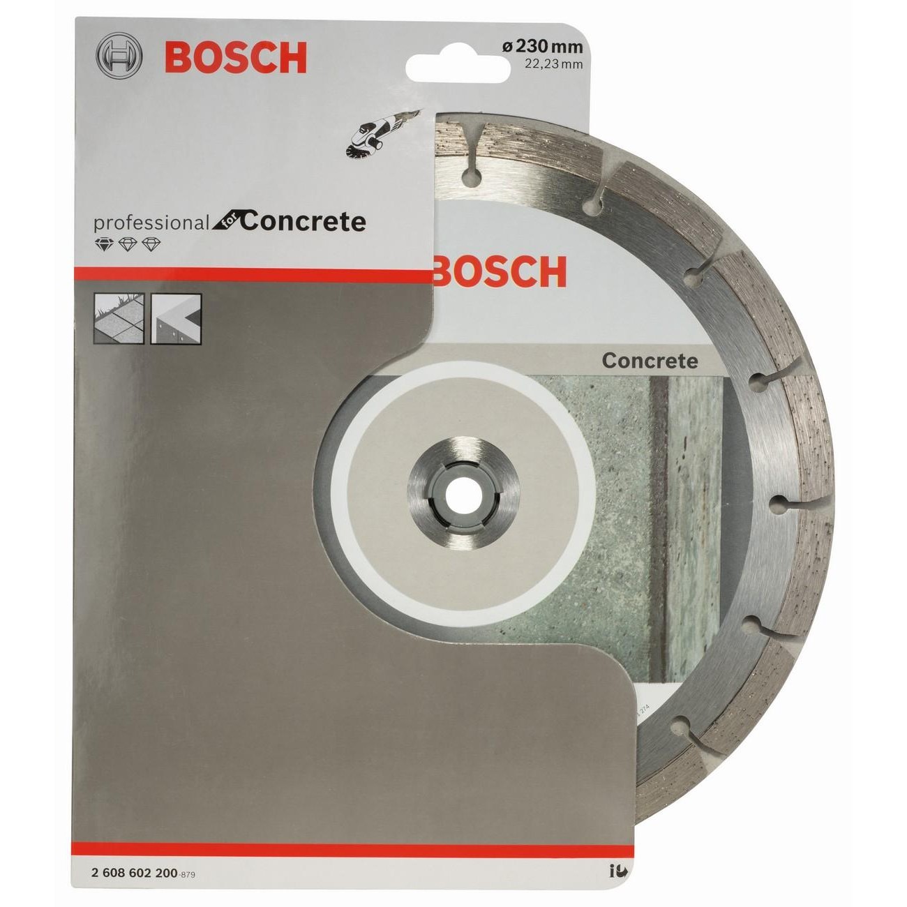 BOSCH Professional Диамантен диск за рязане на бетон 230x22.23x2.3x10 мм (2608602200)