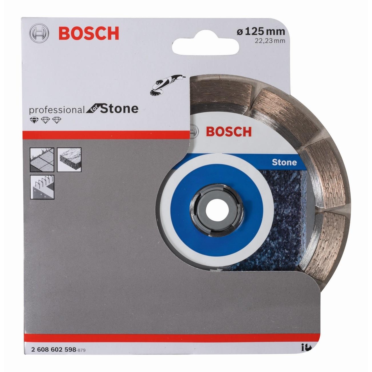 BOSCH Professional Диамантен диск за рязане на камък 125x22.23x1.6x10 мм (2608602598)