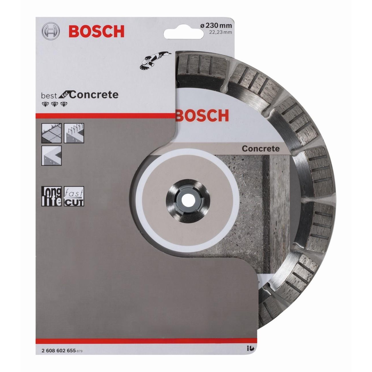 BOSCH Professional Диамантен диск за рязане за бетон 230x22.23x2.4x15 мм (2608602655)