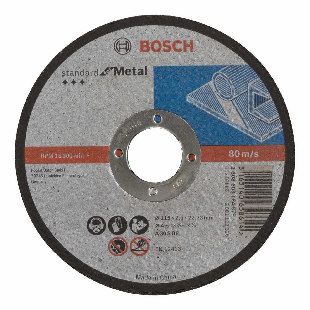 BOSCH Professional A 30 S BF Диск за рязане на метал 115 мм 22.23 мм 2.5 мм (2608603164)