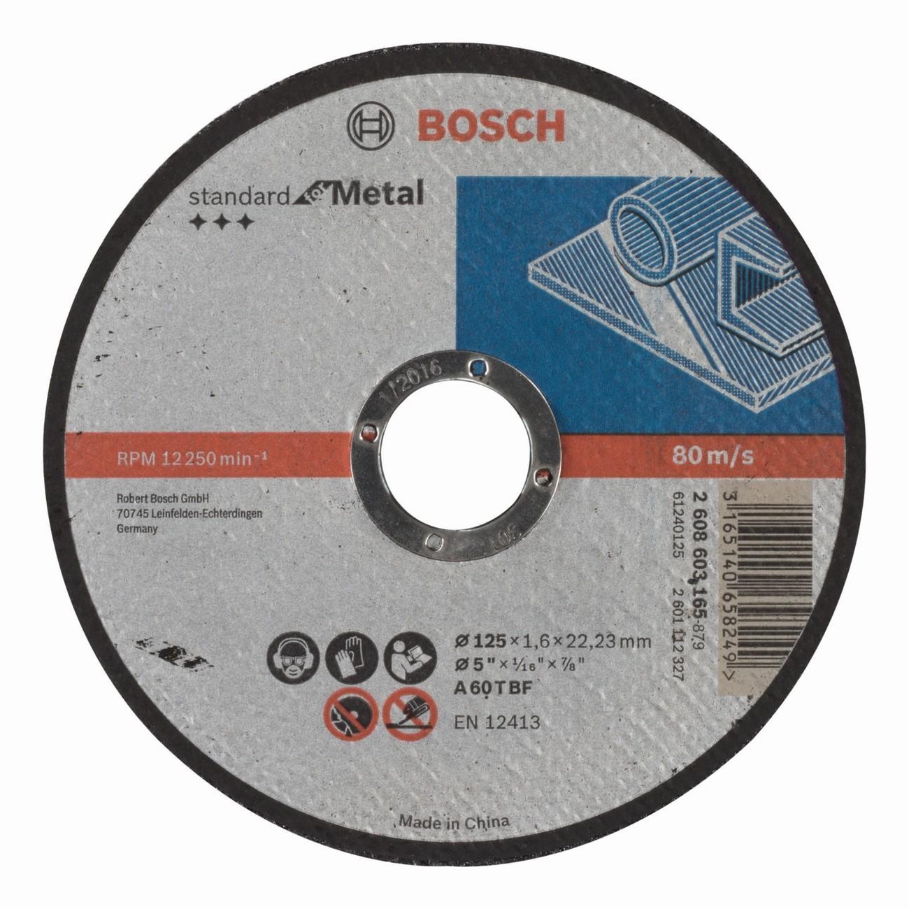 BOSCH Professional A 60 T BF Диск за рязане на метал 125 мм 22.23 мм 1.6 мм (2608603165)