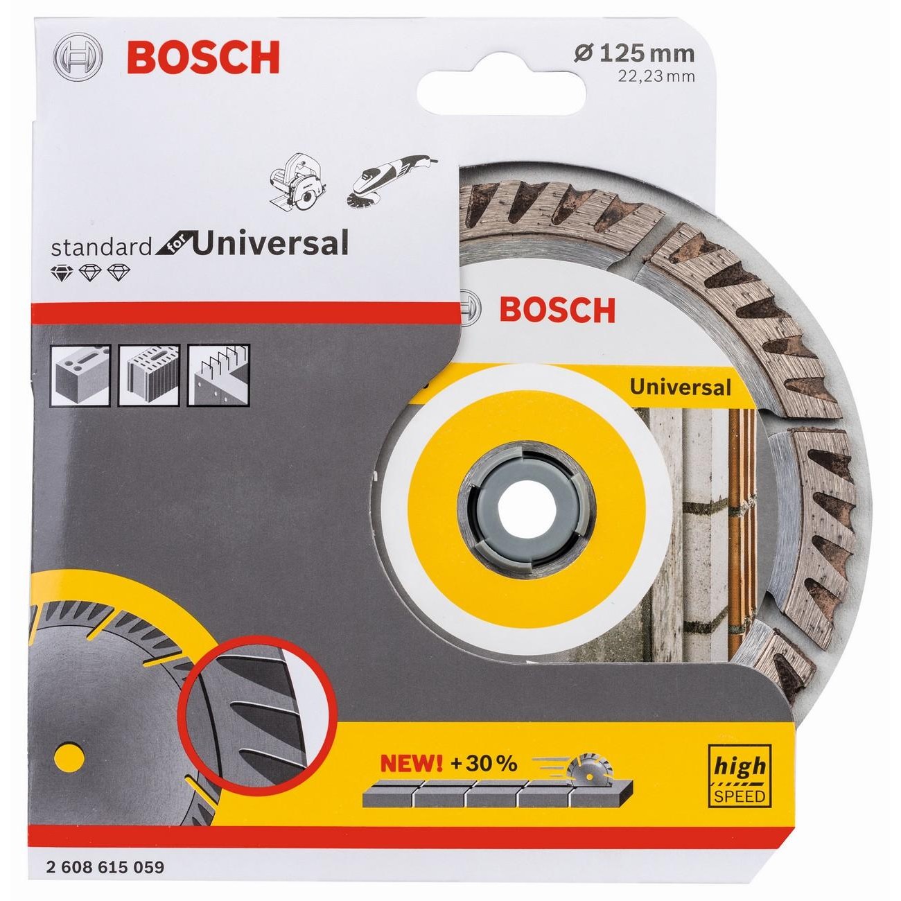 BOSCH Professional Диамантен диск за рязане 125x22.23 мм (2608615059)