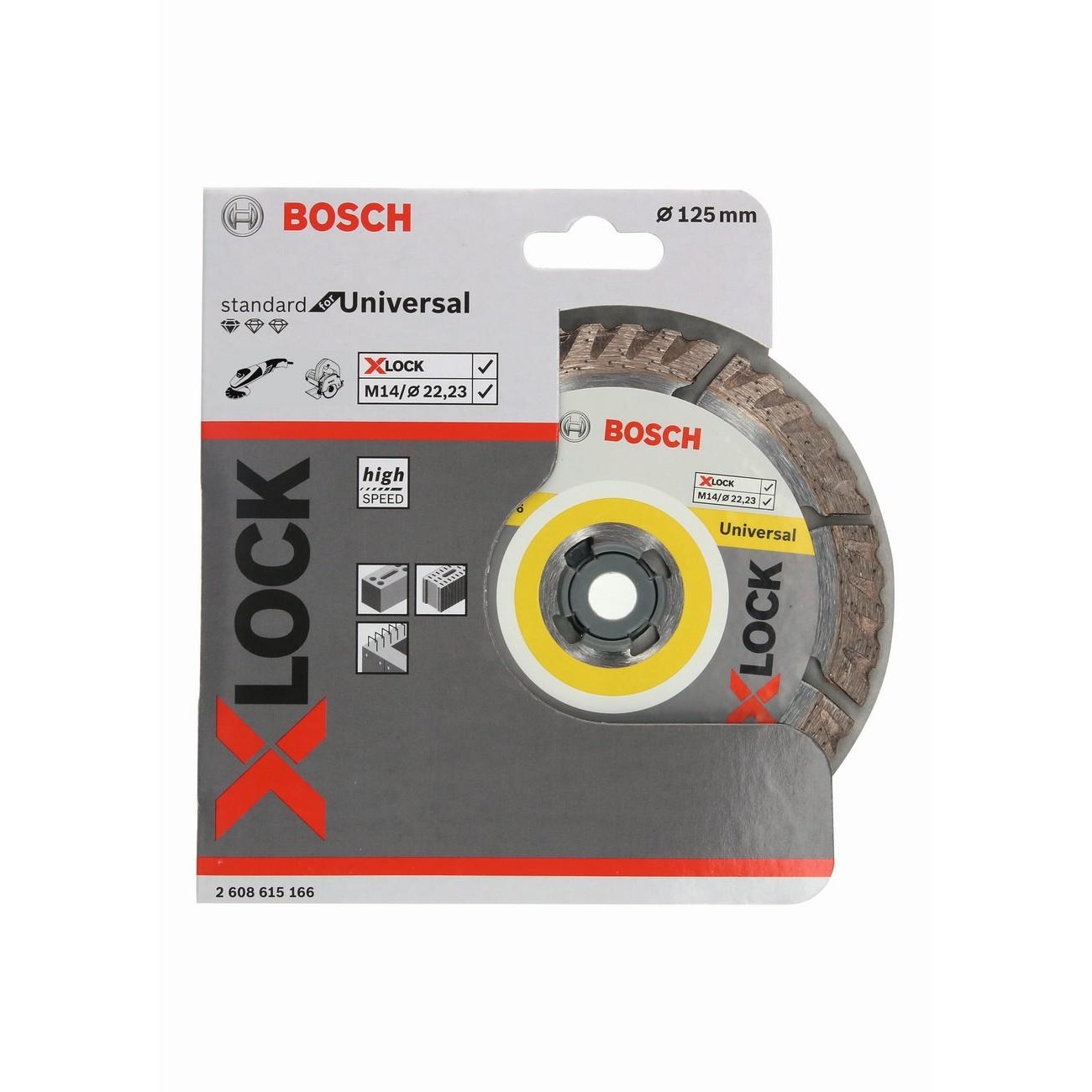 BOSCH Professional X-LOCK Диамантен диск 125x22.23x2x10 мм (2608615166)