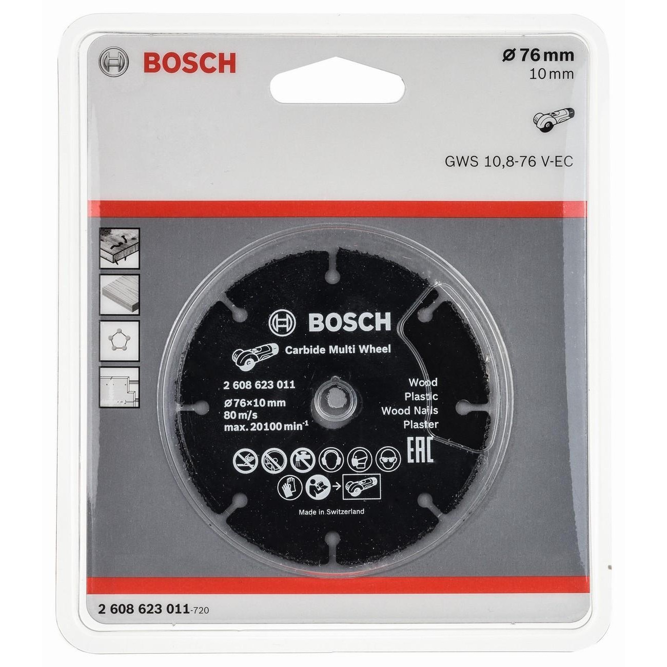 BOSCH Professional Carbide Карбиден диск за рязане 76 мм (2608623011)