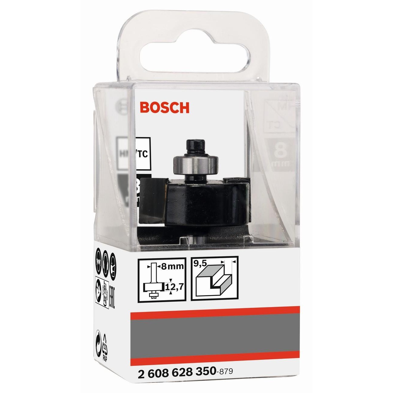BOSCH Professional Фалцов фрезер 8 мм B 9.5 мм D 31.8 мм L 12.5 мм G 54 мм (2608628350)