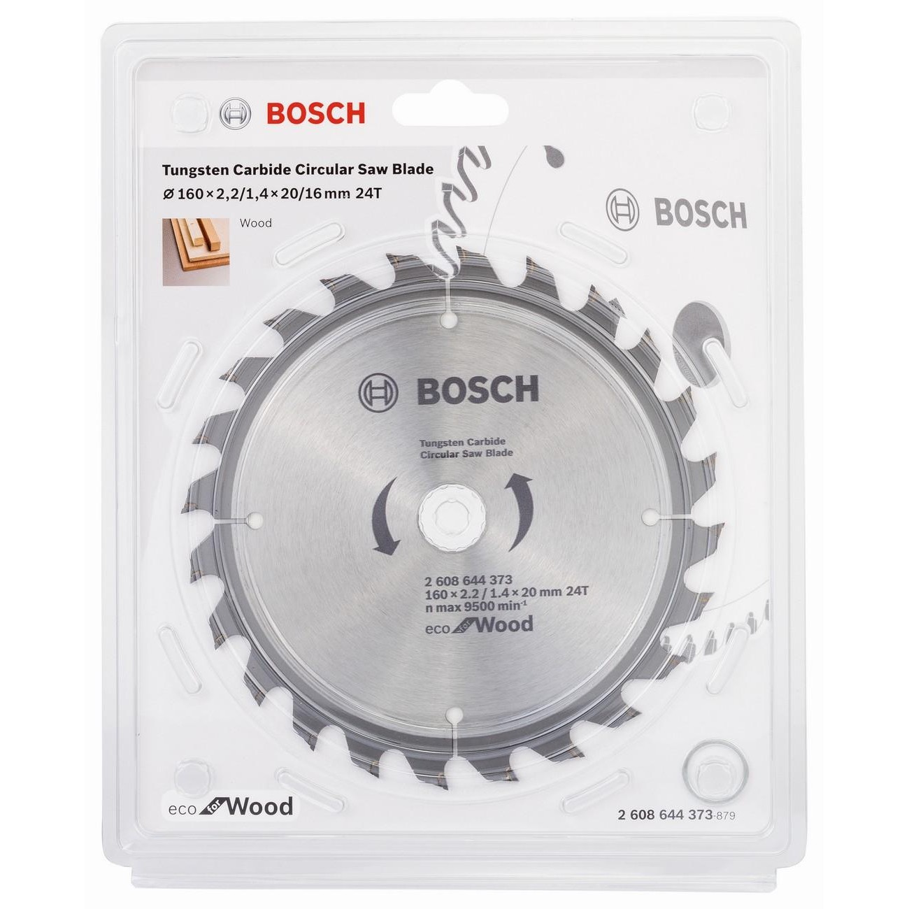BOSCH Professional Eco Циркулярен диск за дърво 160х20х2.2 мм 24 зъба (2608644373) - от Etools.bg BOSCH Professional Eco Циркулярен диск за дърво 160х20х2.2 мм 24 зъба (2608644373)