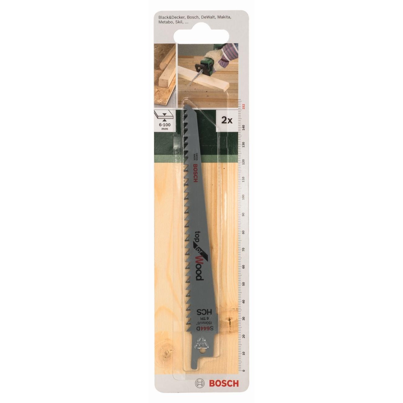 BOSCH Professional HCS S 644 D Нож за саблен трион за дърво 152 мм (2609256701)