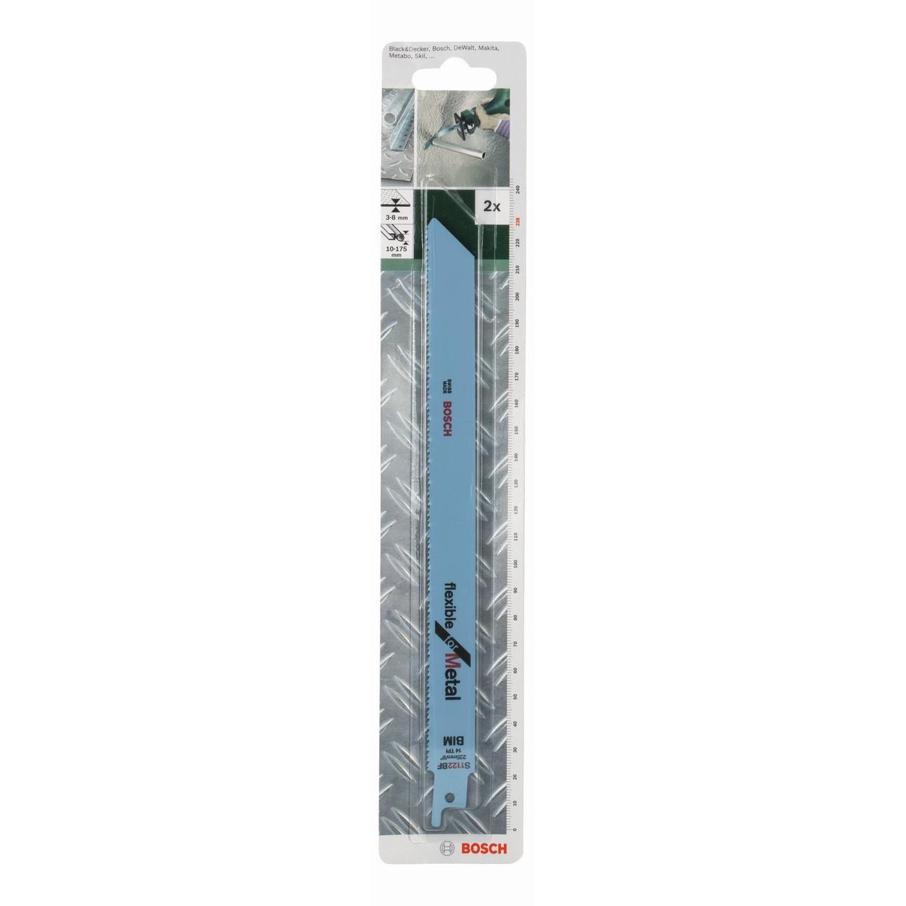 BOSCH Professional S 1122 BF Нож за саблен трион за метал 228 мм (2609256707)