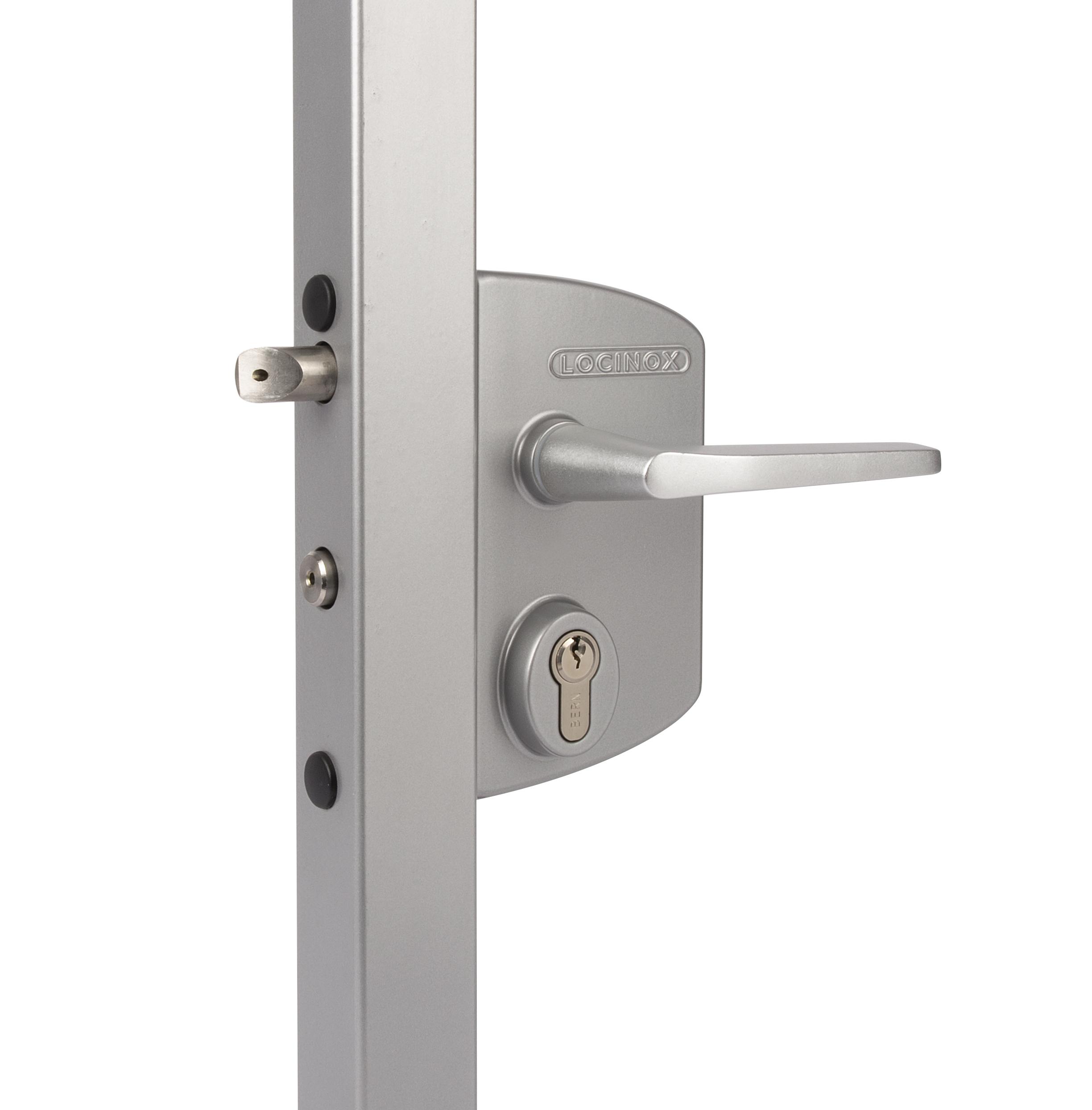 LOCINOX Брава за индустриална врата в сив цвят (LAKQ4040U2LZILVVS)