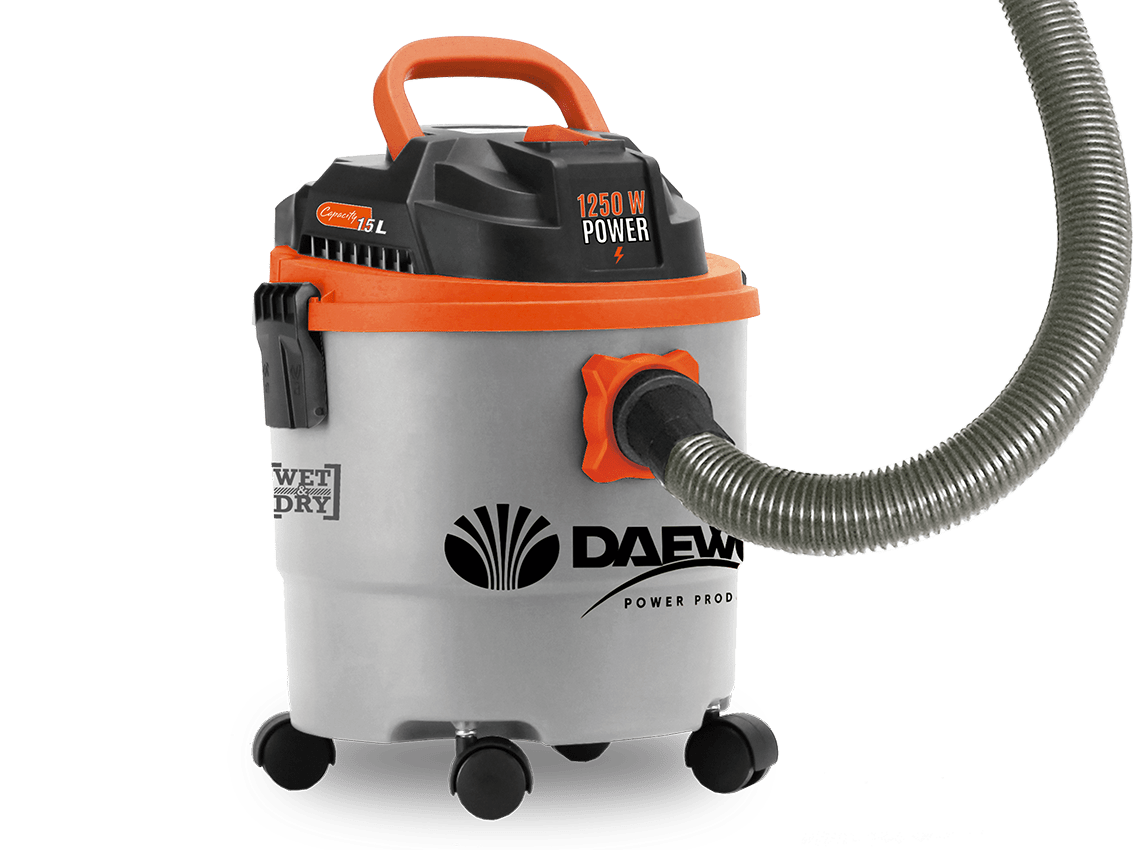 DAEWOO DAVC1250-15L Прахосмукачка за сухо и мокро почистване 1200 W 15 л