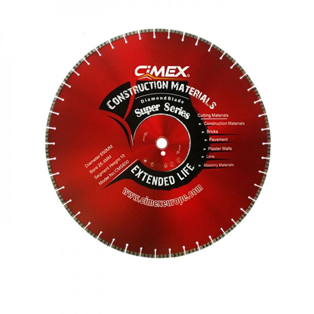 CIMEX Диамантен диск за строителни материали ф 650 мм (CMS650)