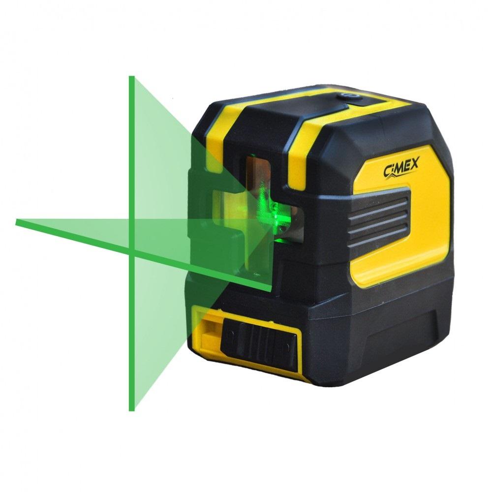 CIMEX 1H1V-G Лазерен нивелир със зелен лъч и кръстосани линии до 15 м