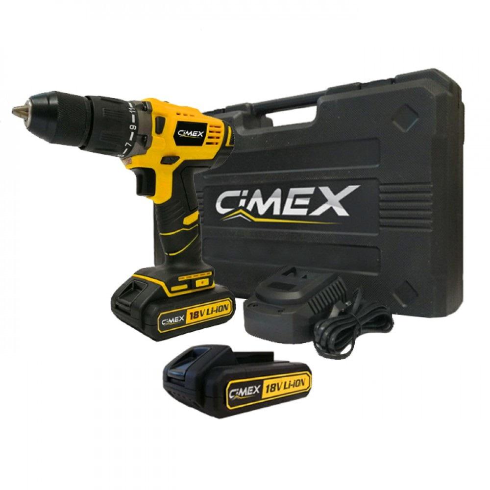 CIMEX CD18V58NM-T+CDB18-2AH Акумулаторен винтоверт 18 V 58 Nm 2x2 Ah