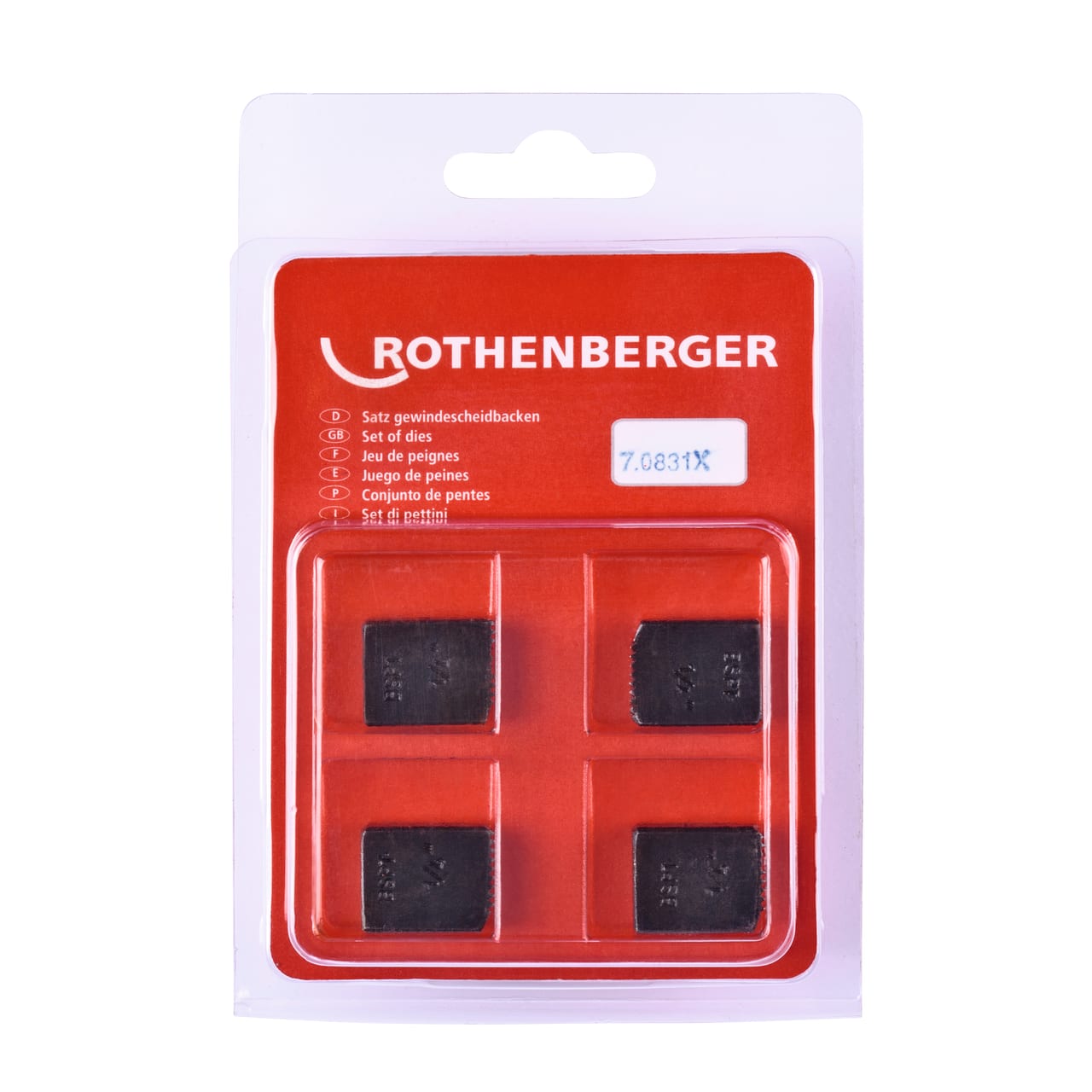 ROTHENBERGER SC BSPT R Резбонарезни ножове 1/4