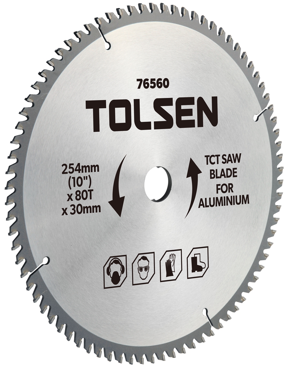 TOLSEN Циркулярен диск за алуминий ф350х30 мм 100 зъба (TLS76570)