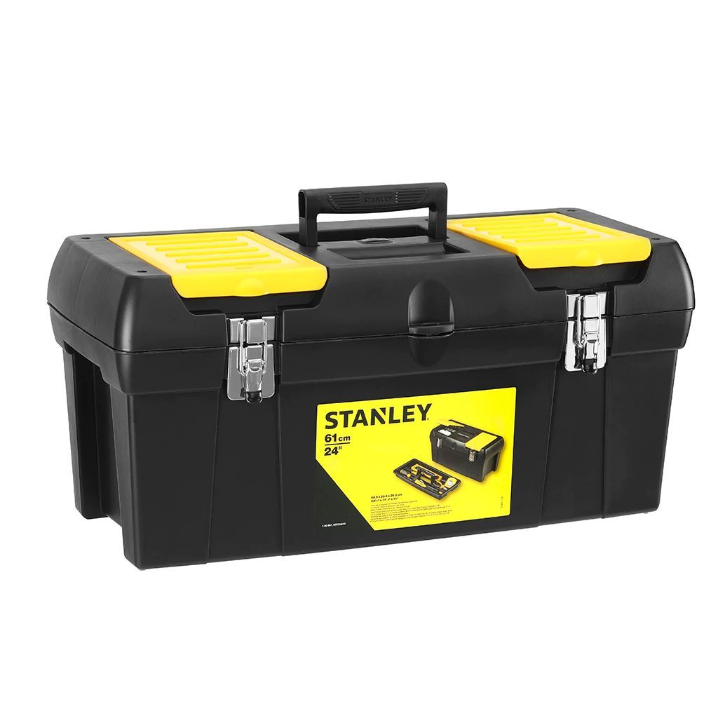 STANLEY Пластмасов куфар с две метални заключалки 61х27х28.4 см (1-92-067)