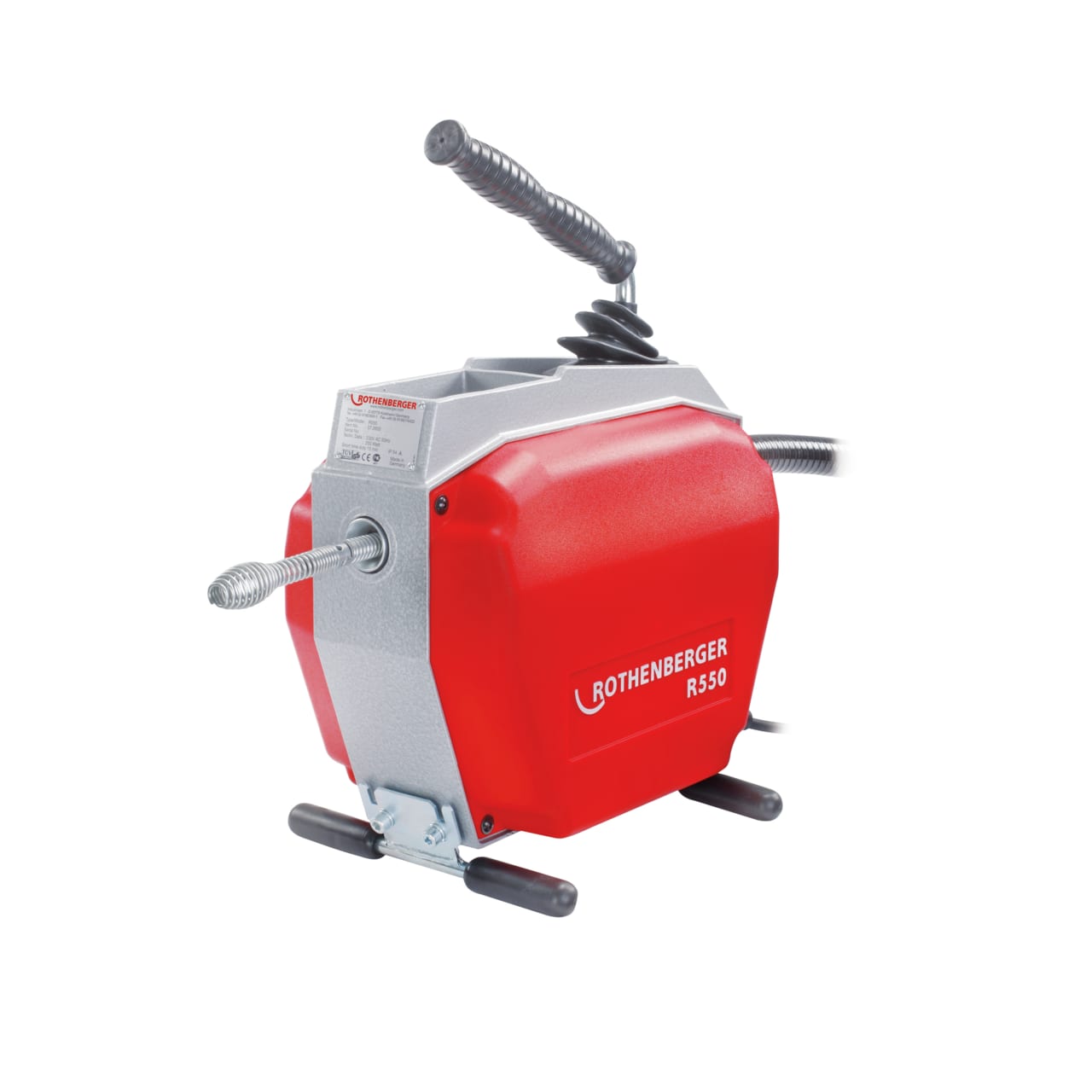 ROTHENBERGER R550 Машина за почистване на тръби с маркуч 440 W ф8-16 мм (72686) - от Etools.bg ROTHENBERGER R550 Машина за почистване на тръби с маркуч 440 W ф8-16 мм (72686)