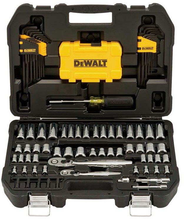 DEWALT DWMT73801-1 Гедоре комплект с вложки и ръчни инструменти 108 бр. 1/4