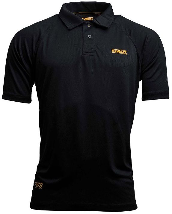 DEWALT DWC125-013-XXL Rutland PWS Black/Grey Работна тениска с къс ръкав и яка размер XXL