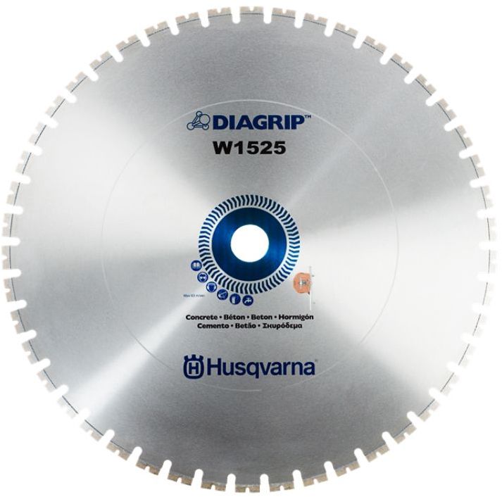 HUSQVARNA CONSTRUCTION Elite-Cut W1525 Диамантен диск за мокро рязане на армиран бетон и скални материали ф1200 мм 60 мм 4.5 мм (590 77 94-04)