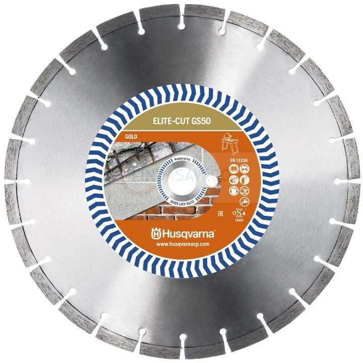 HUSQVARNA CONSTRUCTION Elite-Cut GS50 Диамантен диск за мокро рязане на бетон, тухли и керемиди ф400 мм 25.4 мм (579 80 41-30)