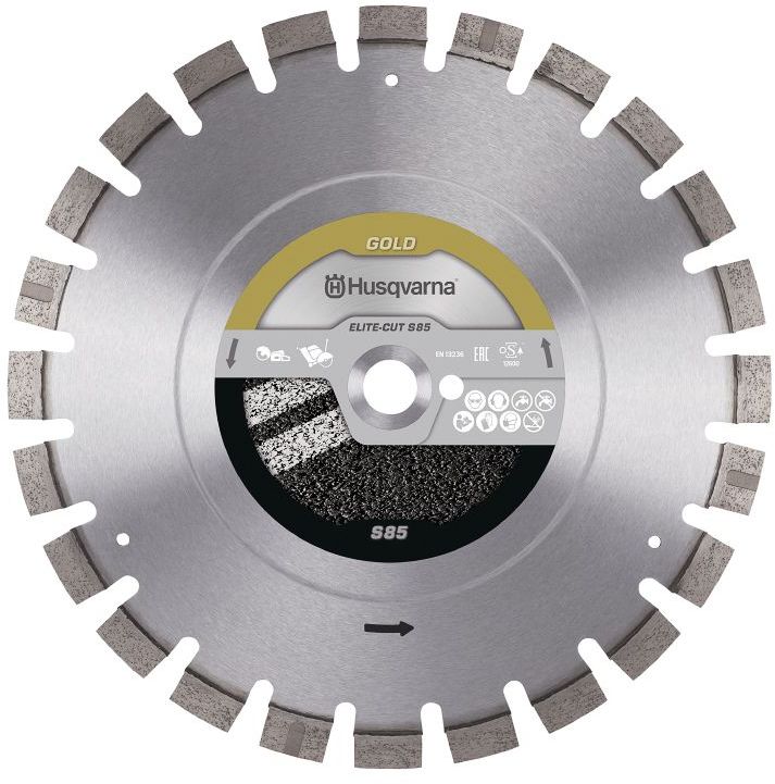 HUSQVARNA CONSTRUCTION Elite-Cut S85 Диамантен диск за мокро рязане на бетон, тухли и керемиди ф600 мм 25.4 мм (579 80 95-70)