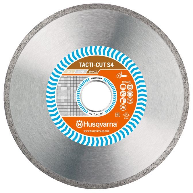 HUSQVARNA CONSTRUCTION Tacti-Cut S4 Диамантен диск за сухо рязане на гранитогрес и твърди материали ф125 мм 22.2 мм (579 81 96-40)