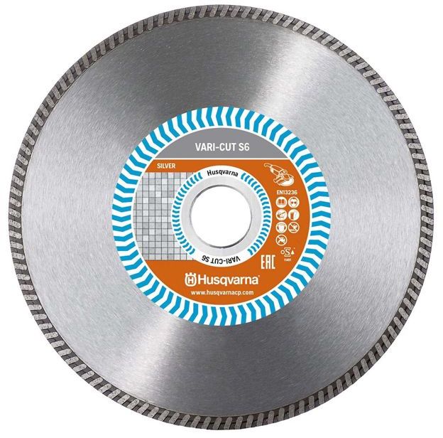 HUSQVARNA CONSTRUCTION Vari-Cut S6 Диамантен диск за сухо рязане на гранитогрес и твърди материали ф125 мм 22.2 мм (582 21 11-40)