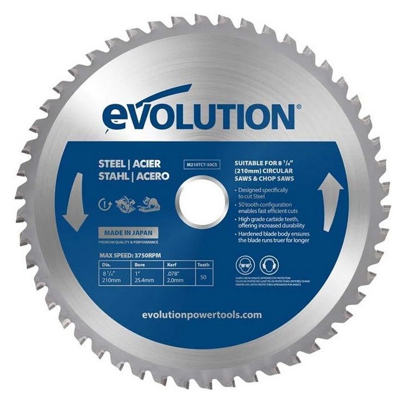 EVOLUTION M210TCT Циркулярен диск ф210 мм 50Т
