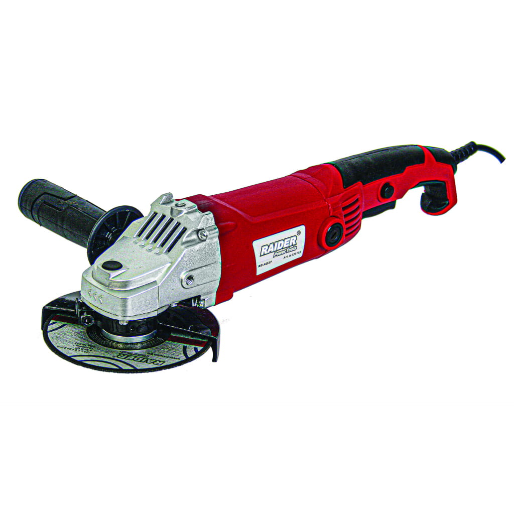 Електрически ъглошлайф Raider RD-AG37, 1200 W, ф 125 мм (020139) - от Etools.bg Електрически ъглошлайф Raider RD-AG37, 1200 W, ф 125 мм (020139)