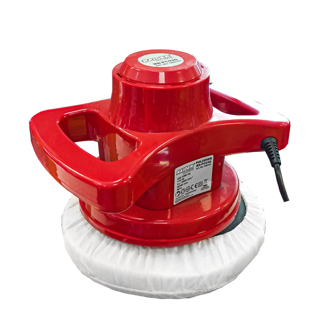 Електрическа полирмашина Raider RD-PC03, 110 W, ф 240 мм (045101) - от Etools.bg Електрическа полирмашина Raider RD-PC03, 110 W, ф 240 мм (045101)