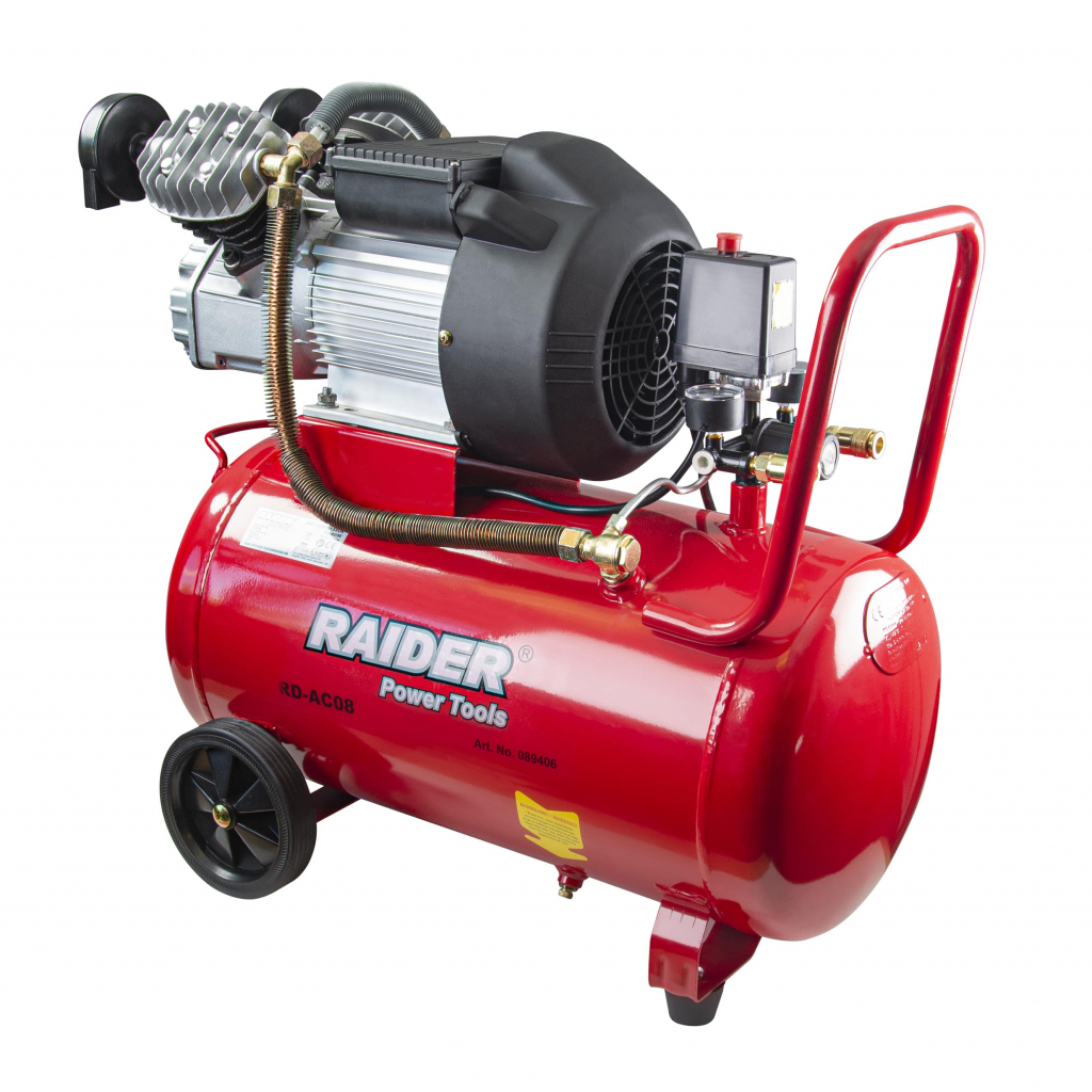 Електрически компресор&nbsp;Raider RD-AC08, 2200 W, 356 л/мин, 50 л (089406)
