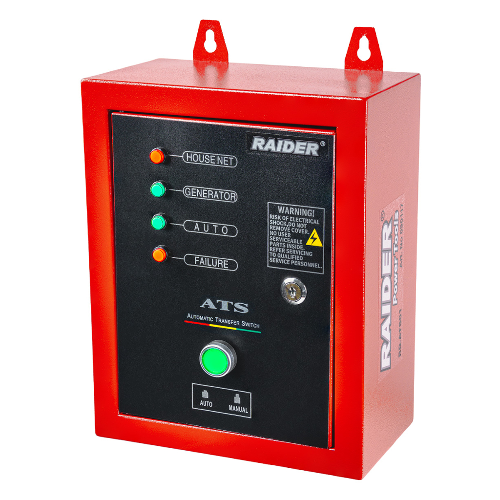 Автоматичен превключвател ATS Raider RD-ATS01, 10 kW, 380 V (090117) - от Etools.bg Автоматичен превключвател ATS Raider RD-ATS01, 10 kW, 380 V (090117)
