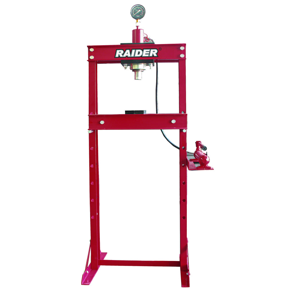 Хидравлична преса с манометър Raider RD-HP04, до 20 т (300606)