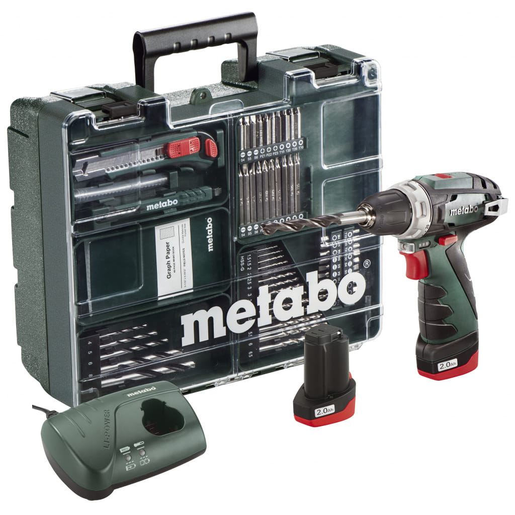 Акумулаторена винтоверт Metabo PowerMaxx BS Basic SET, 10.8 V, 2Ah (600080880) - от Etools.bg Акумулаторена винтоверт Metabo PowerMaxx BS Basic SET, 10.8 V, 2Ah (600080880)