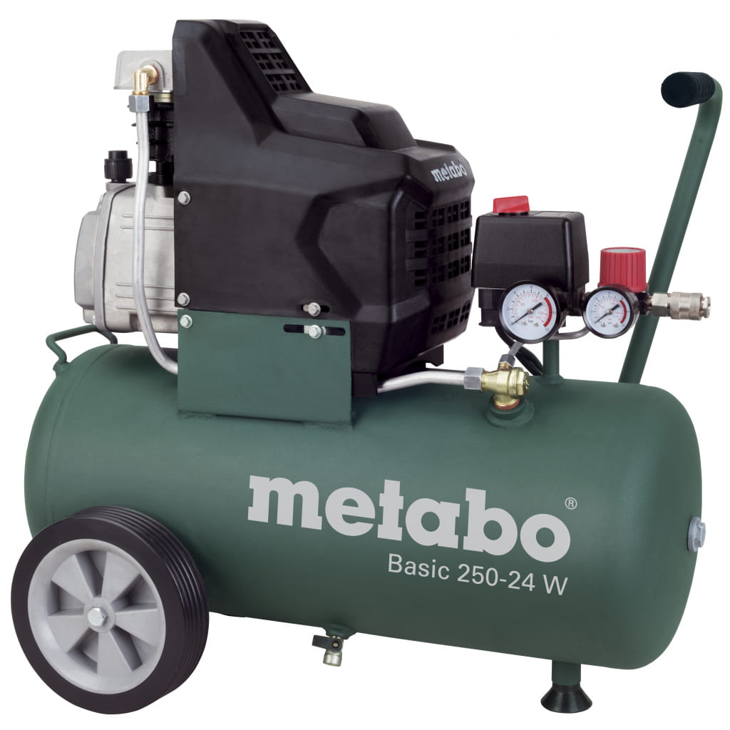 Електрически компресор Metabo Basic 250-24 W, 1500 W, 24 л (601533000) - от Etools.bg Електрически компресор Metabo Basic 250-24 W, 1500 W, 24 л (601533000)