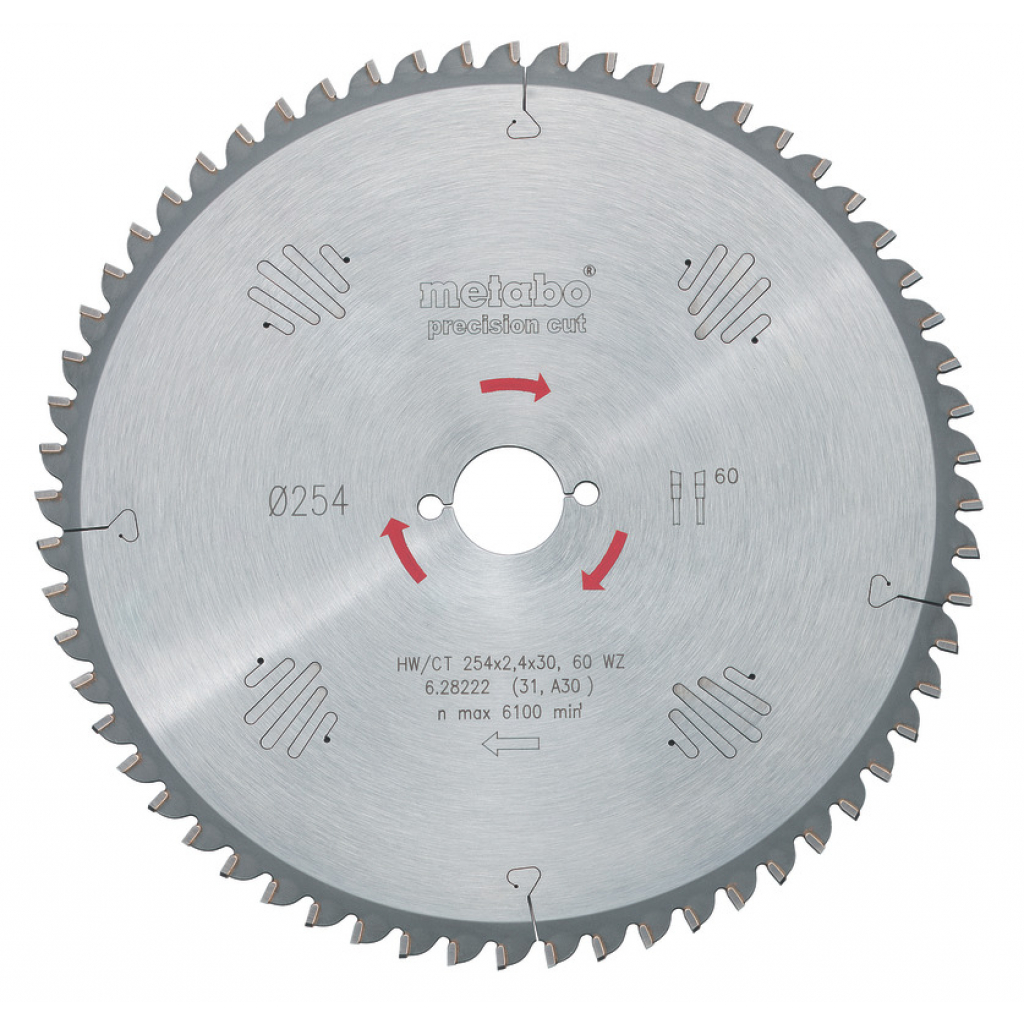 Циркулярен диск Metabo, ф315х2.8х30 мм, 84 WZ 10° (628058000) - от Etools.bg Циркулярен диск Metabo, ф315х2.8х30 мм, 84 WZ 10° (628058000)