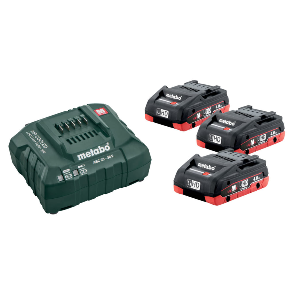 Акумулаторна батерия зарядно устройство Metabo ASC 30-36, 18 V,3x4 Ah (685132000) - от Etools.bg Акумулаторна батерия зарядно устройство Metabo ASC 30-36, 18 V,3x4 Ah (685132000)