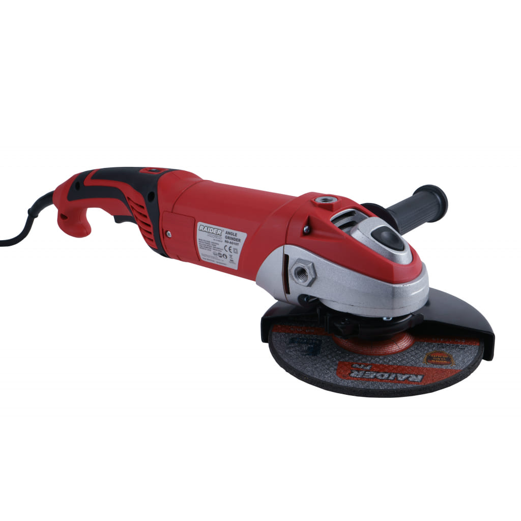 Електрически ъглошлайф с въртяща ръкохватка Raider RD-AG10T, 1400 W, ф 180 мм (020107)