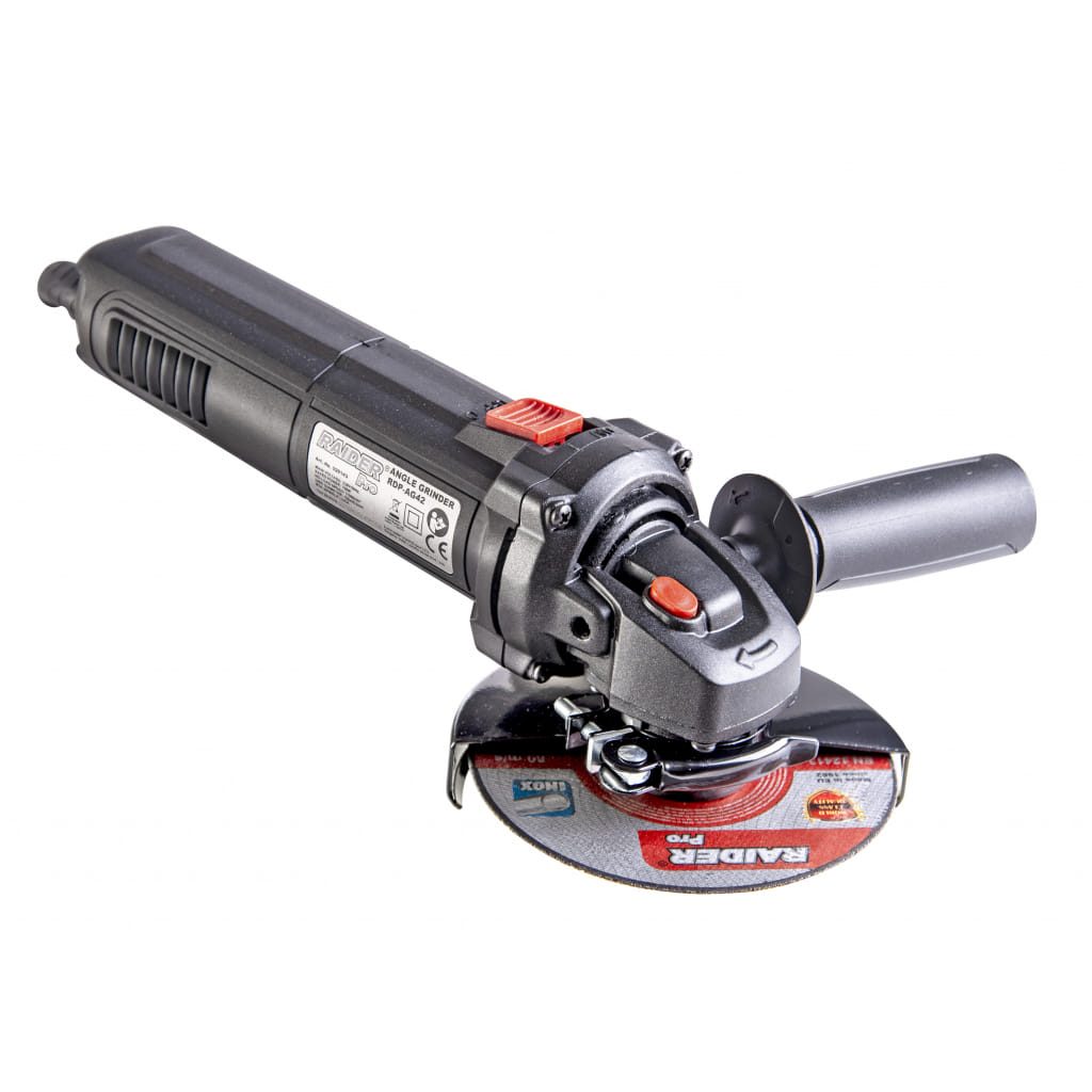Електрически ъглошлайф Raider RDP-AG42, 500 W, ф 115 мм (020143) - от Etools.bg Електрически ъглошлайф Raider RDP-AG42, 500 W, ф 115 мм (020143)