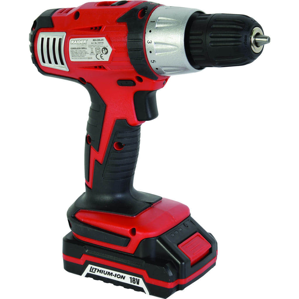 Акумулаторен винтоверт Raider RD-CDL25, 18 V, 1.5 Ah, 26 Nm (030145) - от Etools.bg Акумулаторен винтоверт Raider RD-CDL25, 18 V, 1.5 Ah, 26 Nm (030145)