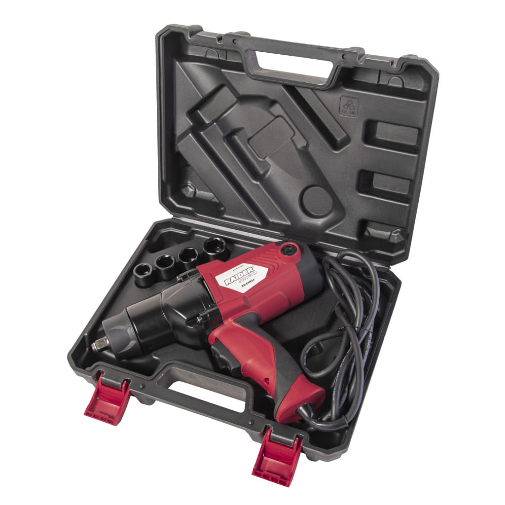 Електрически ударен гайковерт Raider RD-EIW04, 1100 W, 450 Nm, 1/2 Електрически ударен гайковерт Raider RD-EIW04, 1100 W, 450 Nm, 1/2