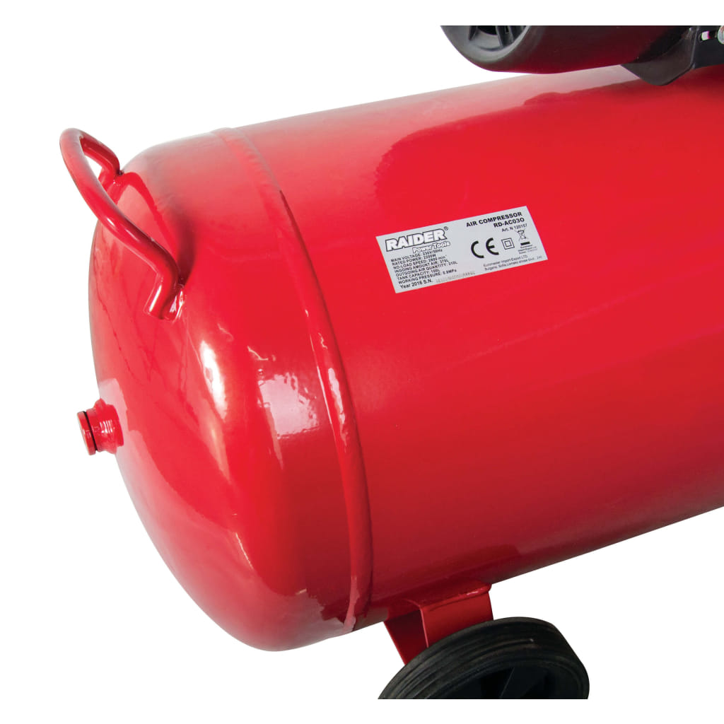Електрически компресор Raider RD-AC03, 2200 W, 370 л/мин, 100 л (120107)