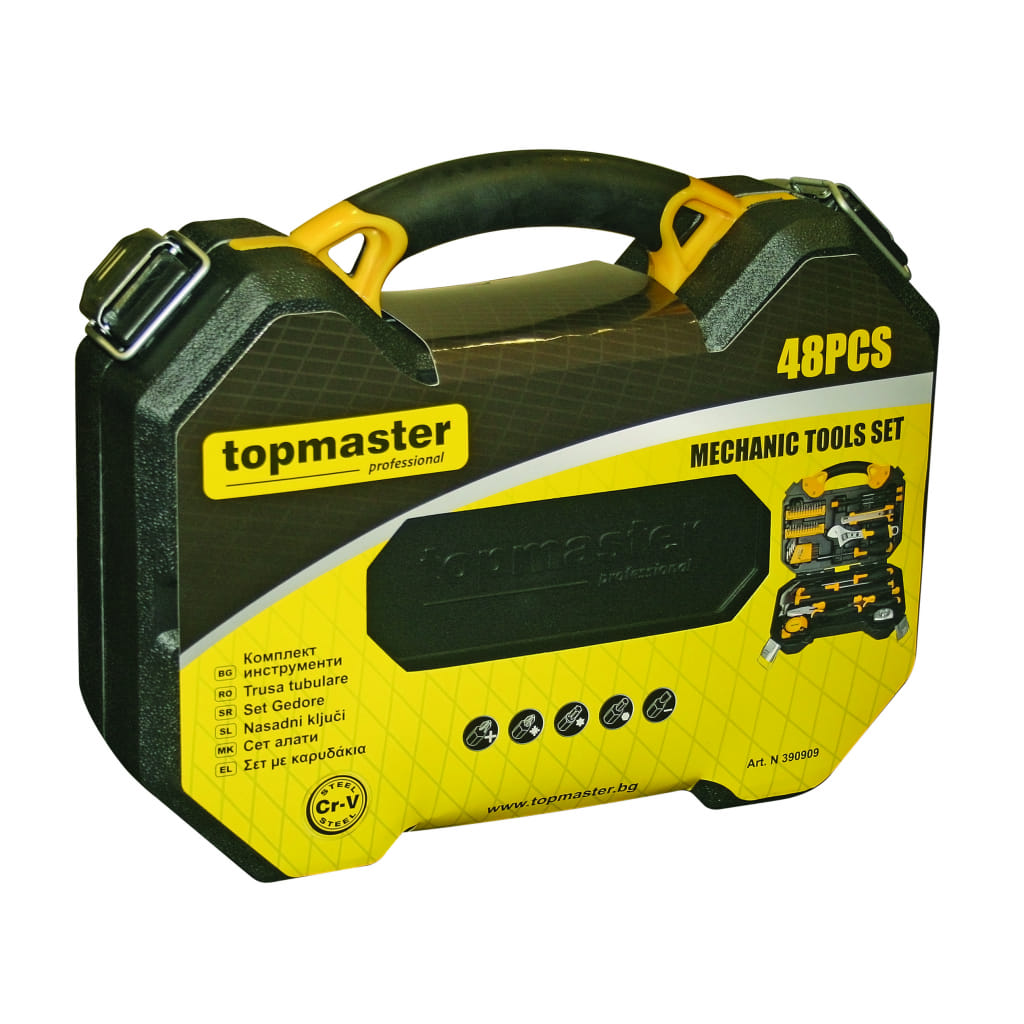 Комплект ръчни инструменти Topmaster, 48 бр. (390909) - от Etools.bg Комплект ръчни инструменти Topmaster, 48 бр. (390909)