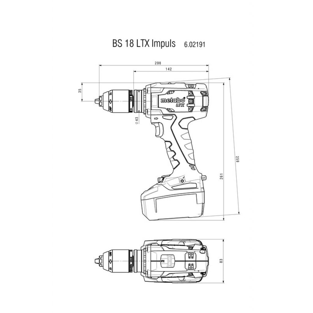 Акумулаторна отвертка Metabo BS 18 LTX Impuls, 18 V, 4 Ah (602191500) - от Etools.bg Акумулаторна отвертка Metabo BS 18 LTX Impuls, 18 V, 4 Ah (602191500)