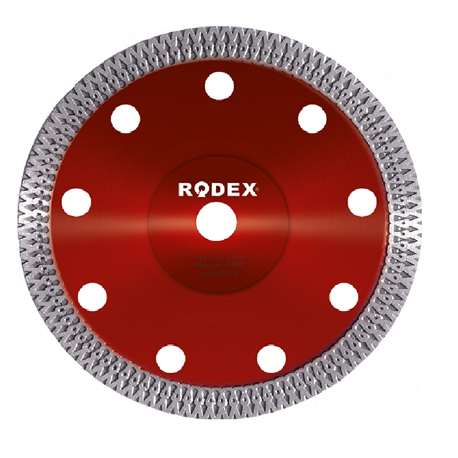 Универсален диамантен диск турбо Rodex, ф180 мм (39196)
