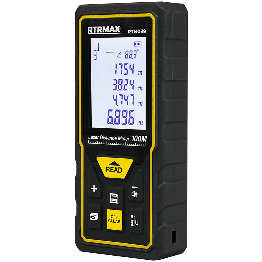 Лазерна ролетка RTR-Max, 100 м, 7 функции (45165) - от Etools.bg Лазерна ролетка RTR-Max, 100 м, 7 функции (45165)